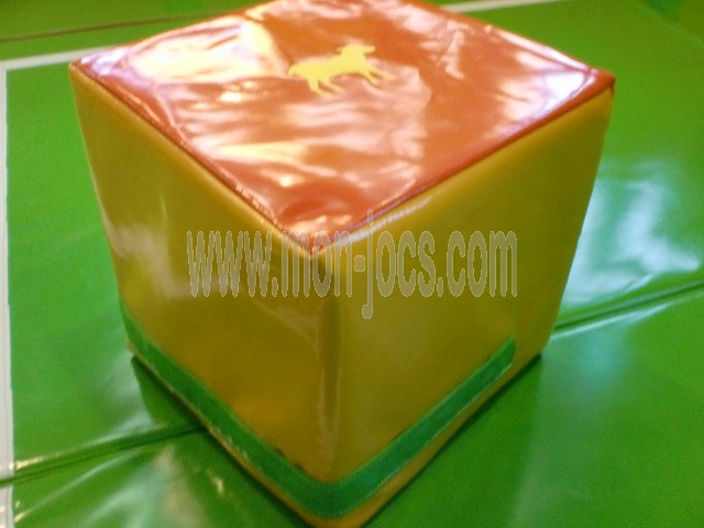 Figura blanda Cubo Naranja pequeño