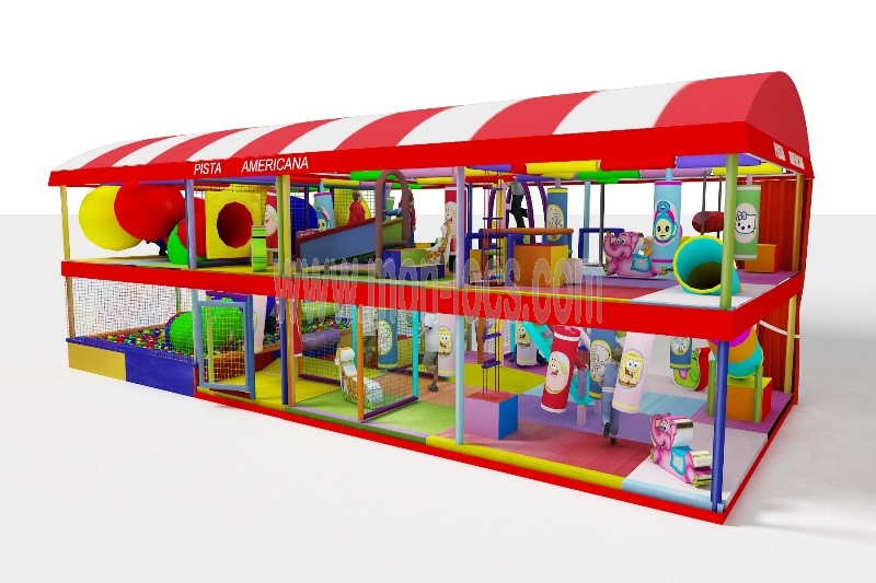 Parque Infantil Premium 5x12 de 2 plantas 
