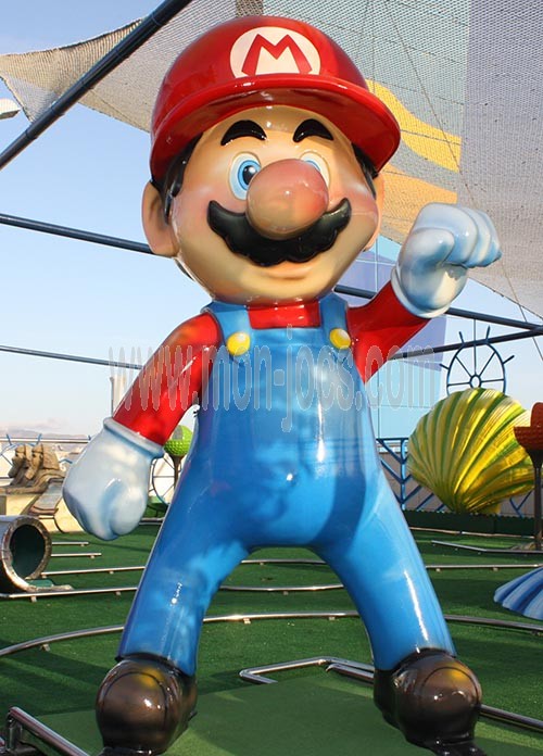 Figura decorativa de fibra Mario Bross