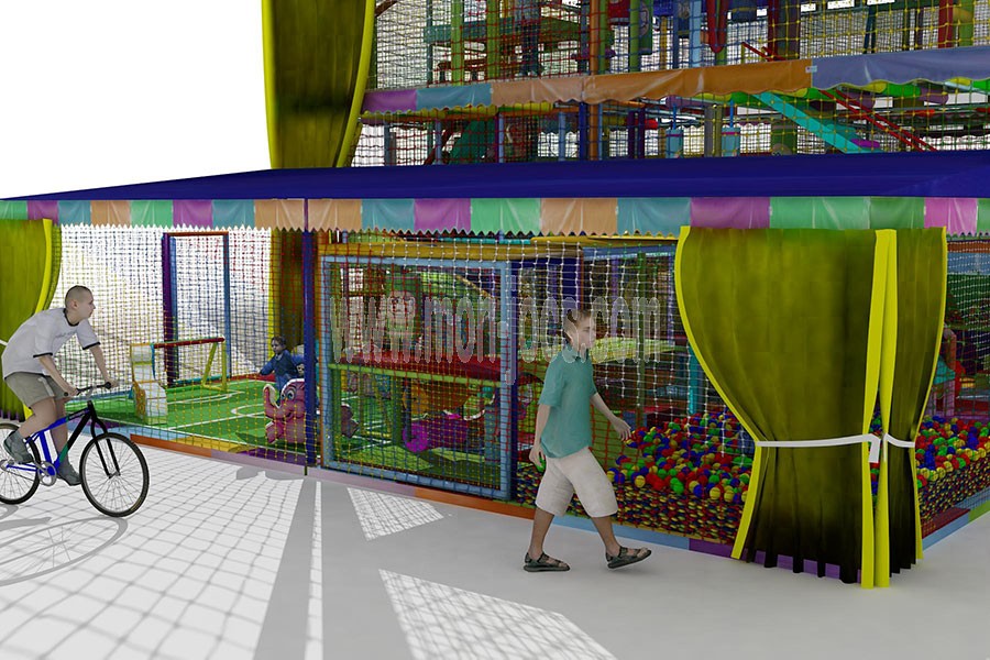 Parque Infantil para Exterior de 3 plantas