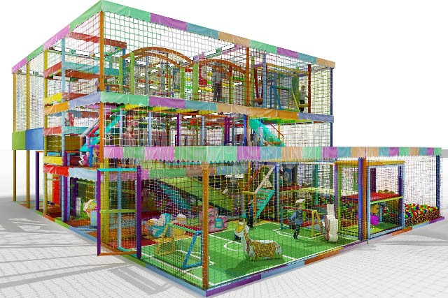 venta parque infantil premium Grande 10x14 3plantas y jardin