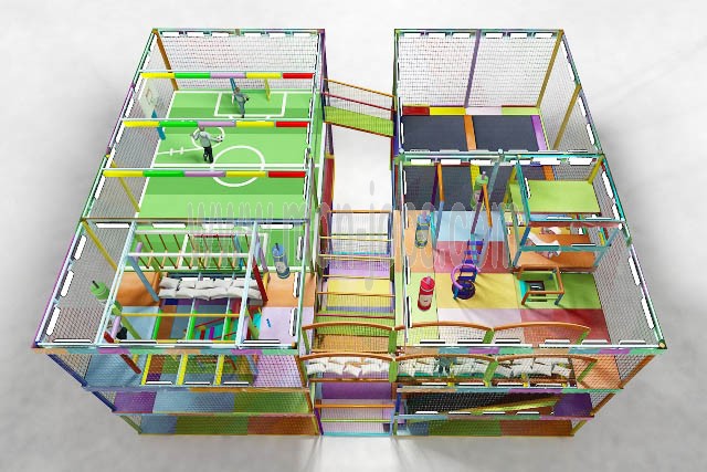 A la venta Parque Infantil Premium 10x12 de 3 Plantas