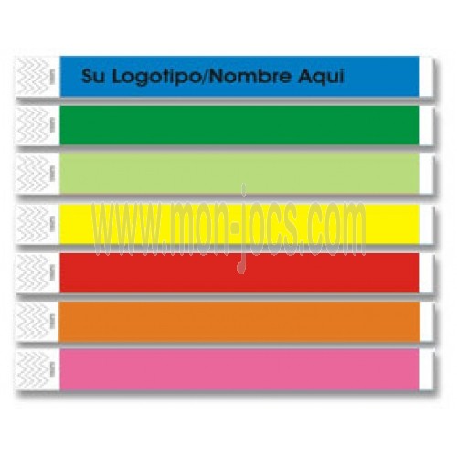 Colores de Pulseras de Control Personalizada