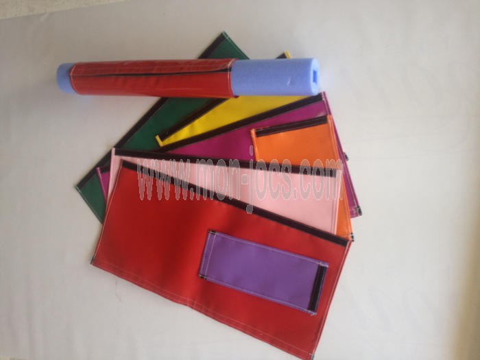 Tela de PVC para coquilla grande, con cierre de velcro