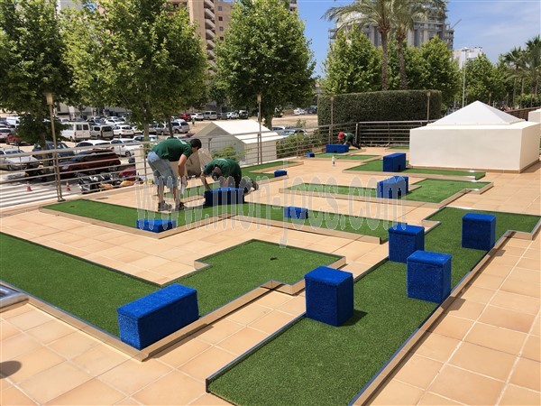 mini-golf portable compra
