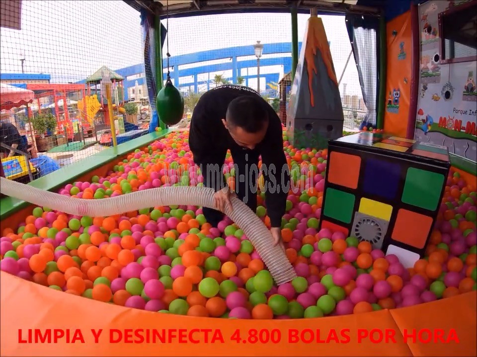 Servicio Limpieza y desinfección con máquina Limpia Bolas parques infantiles compra