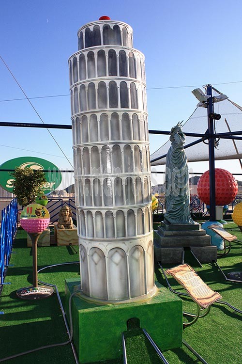 Figura decorativa - Torre de Pisa minigolf