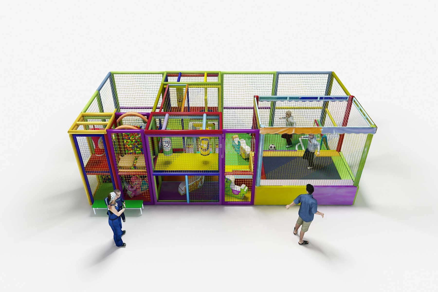 Comprar Parque Infantil Cama Elástica y Zona Deportiva