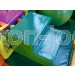 Escalera de dos peldaños acolchada para parques infantiles