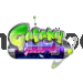Logotipo de Galaxy Park diseñado por Mon-jocs