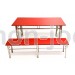 Conjunto Mesa 8 plazas y bancos 4 plazas exterior